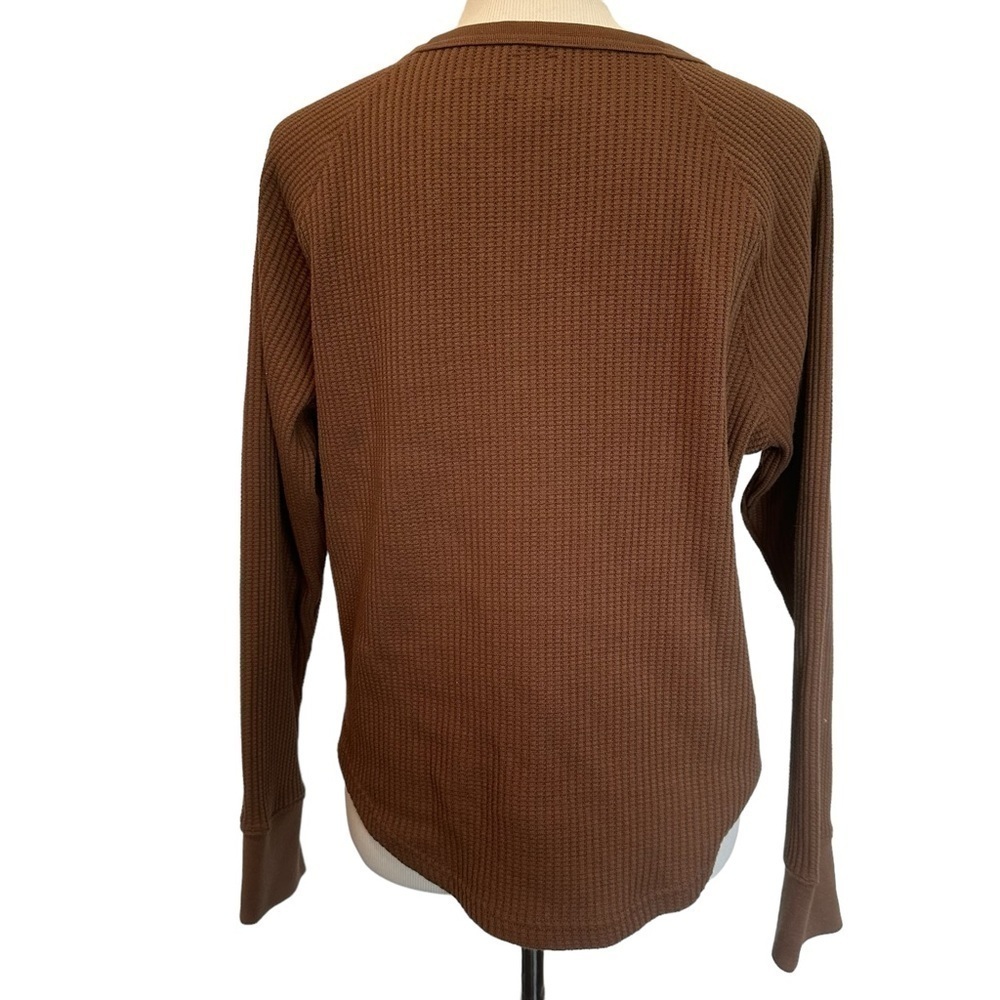 Gap Waffle Raglan Henley T-Shirt - Picture 3 of 15